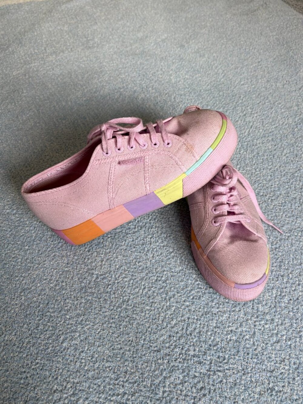 Superga Fantasia Platform Rainbow Sneakers | US 9.5